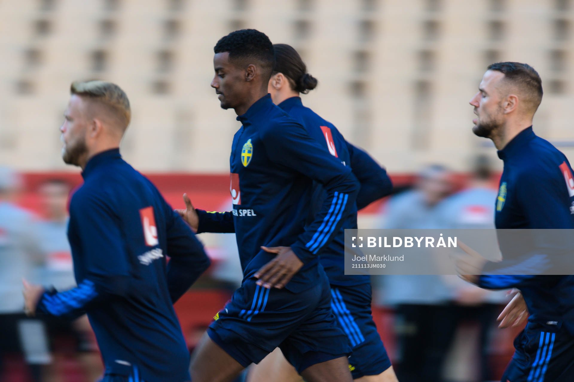 Alexander Isak of the Swedish national football team