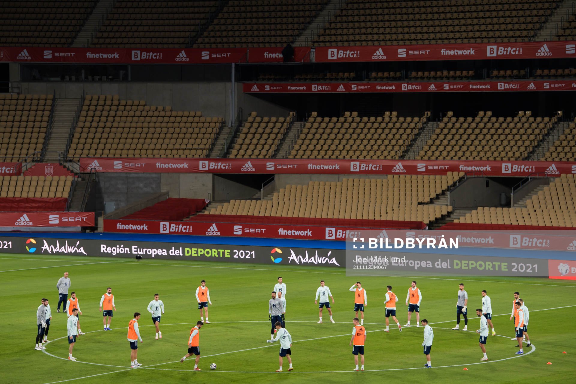 General view of the Spanish national football team’s