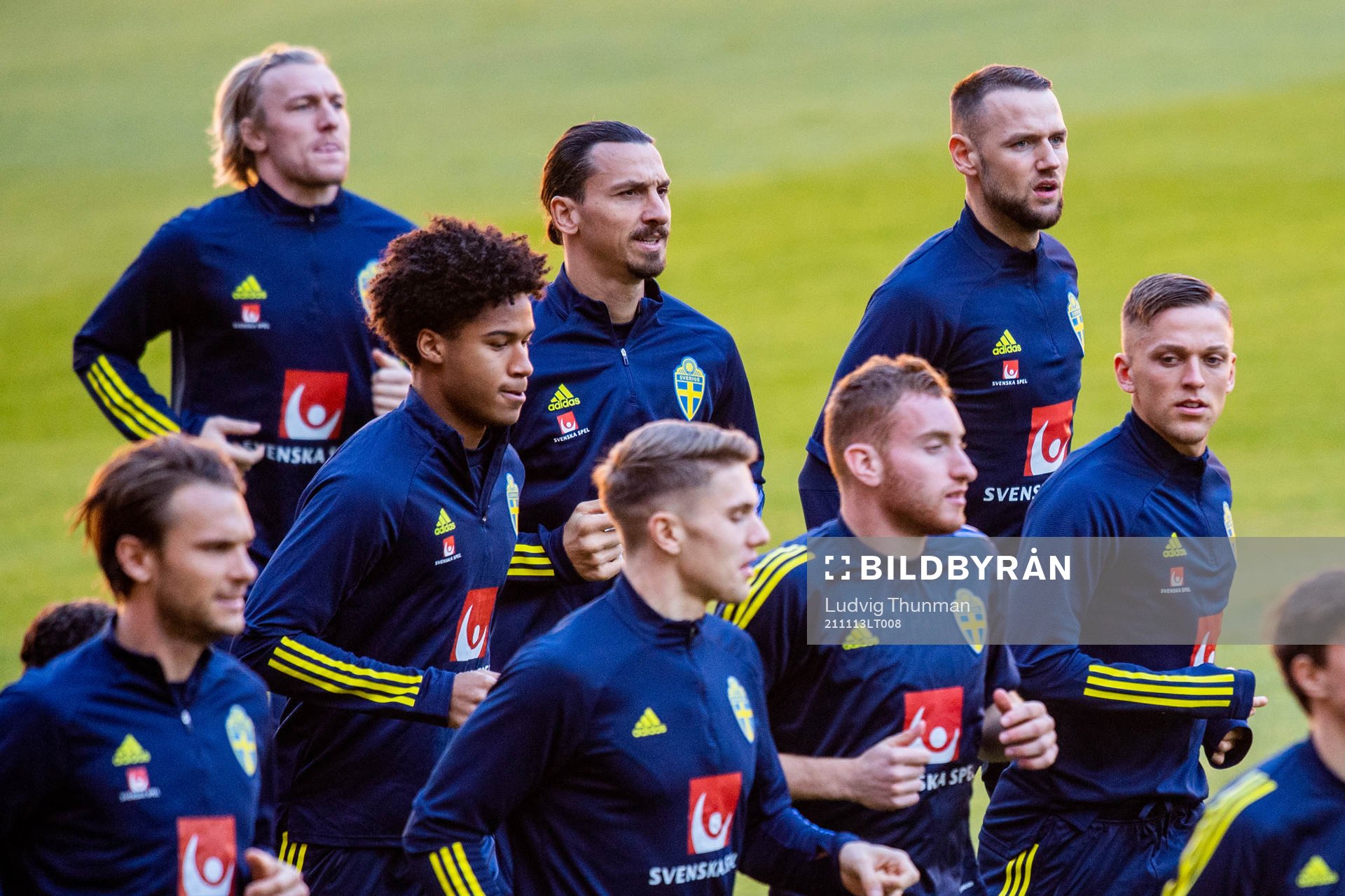 Zlatan Ibrahimovic and Alexander Milosevic of the Swedish