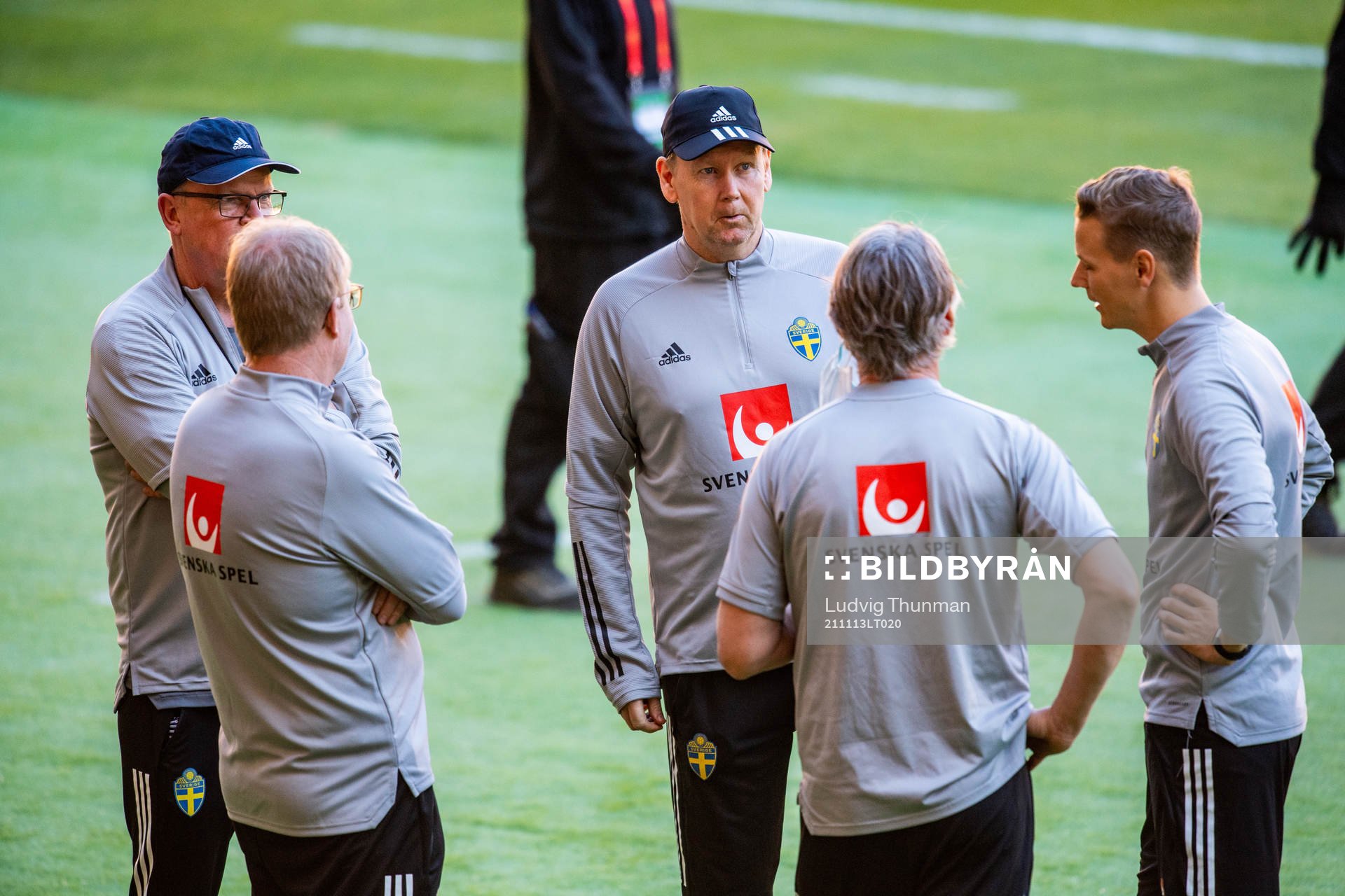 Head coach Janne Andersson and assistant coach Peter