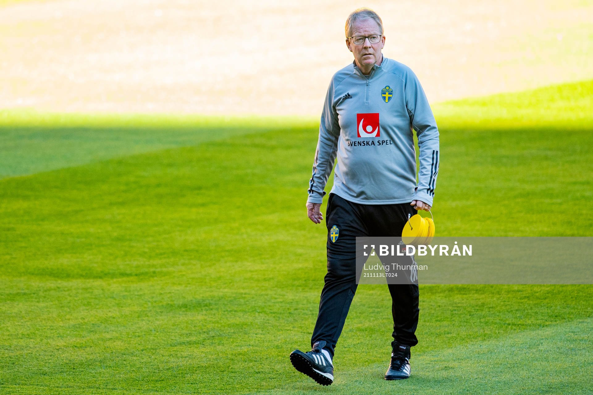 Scout Lasse Jacobsson of the Swedish national football team
