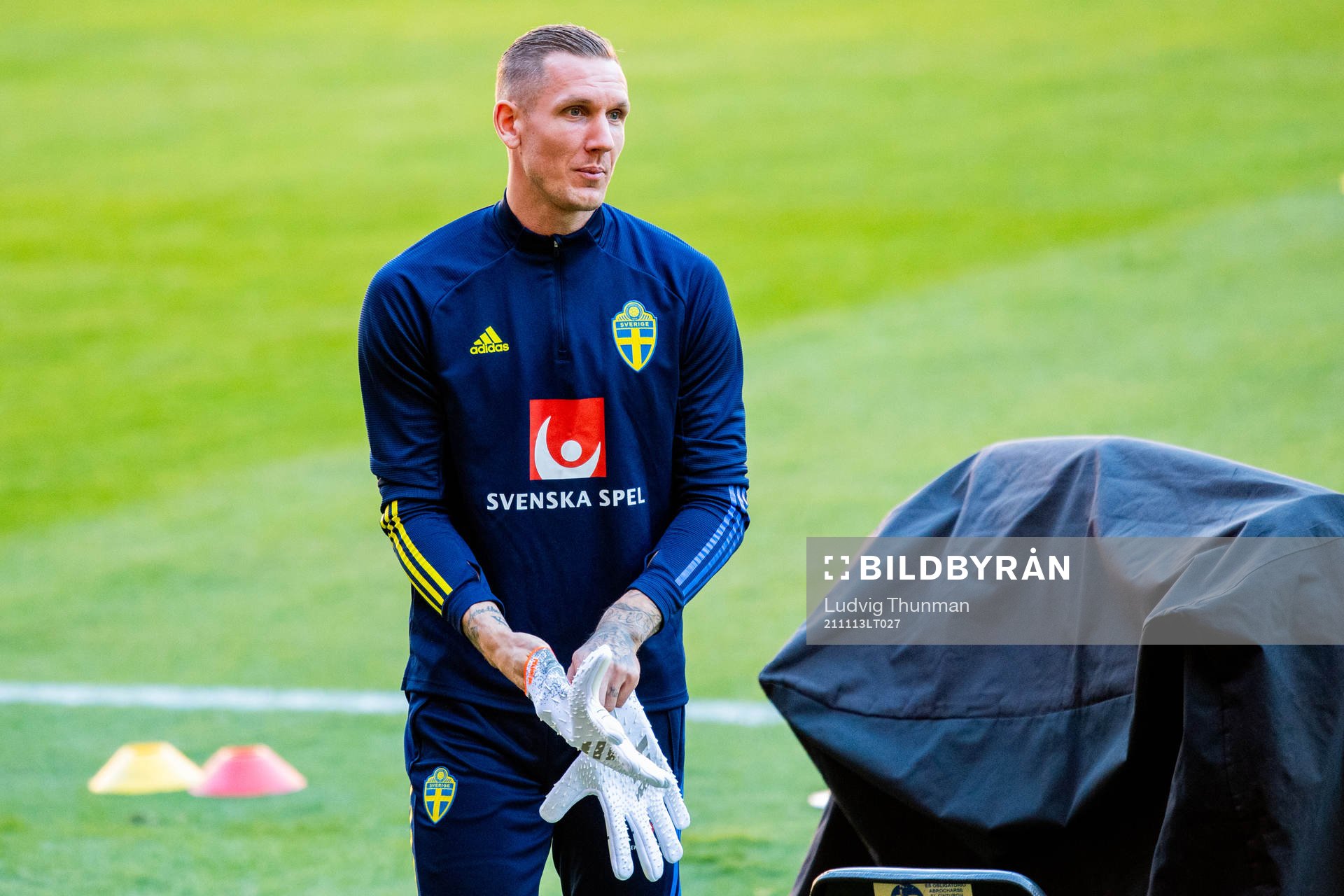 Goalkeeper Robin Olsen of the Swedish national football team