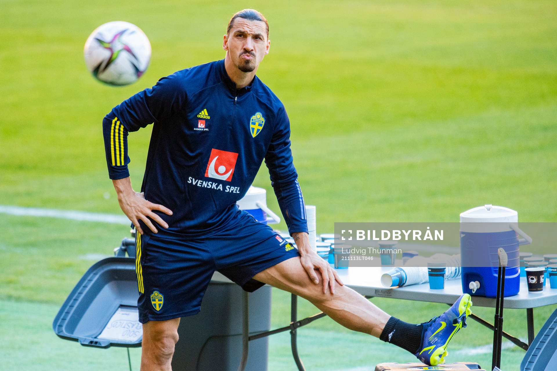 Zlatan Ibrahimovic of the Swedish national football team
