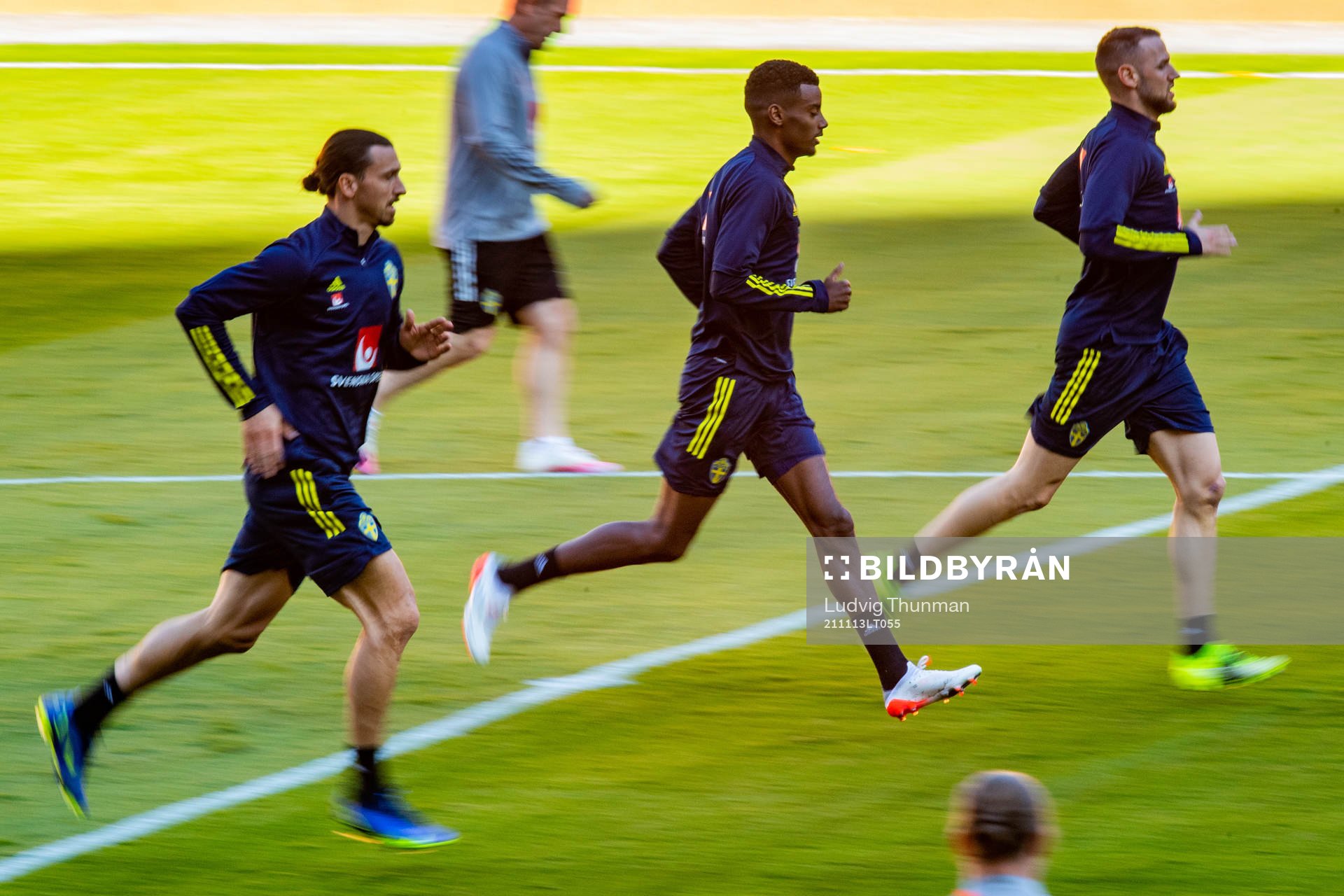 Alexander Isak, Zlatan Ibrahimovic and Alexander Milosevic