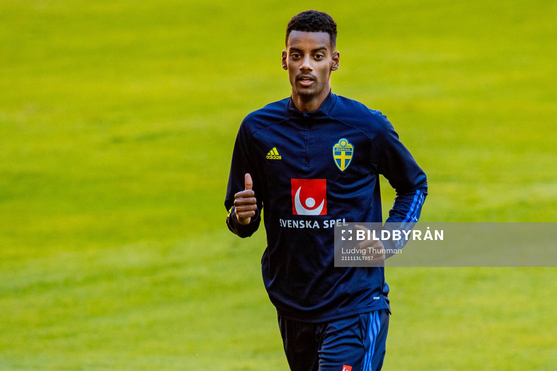 Alexander Isak of the Swedish national football team