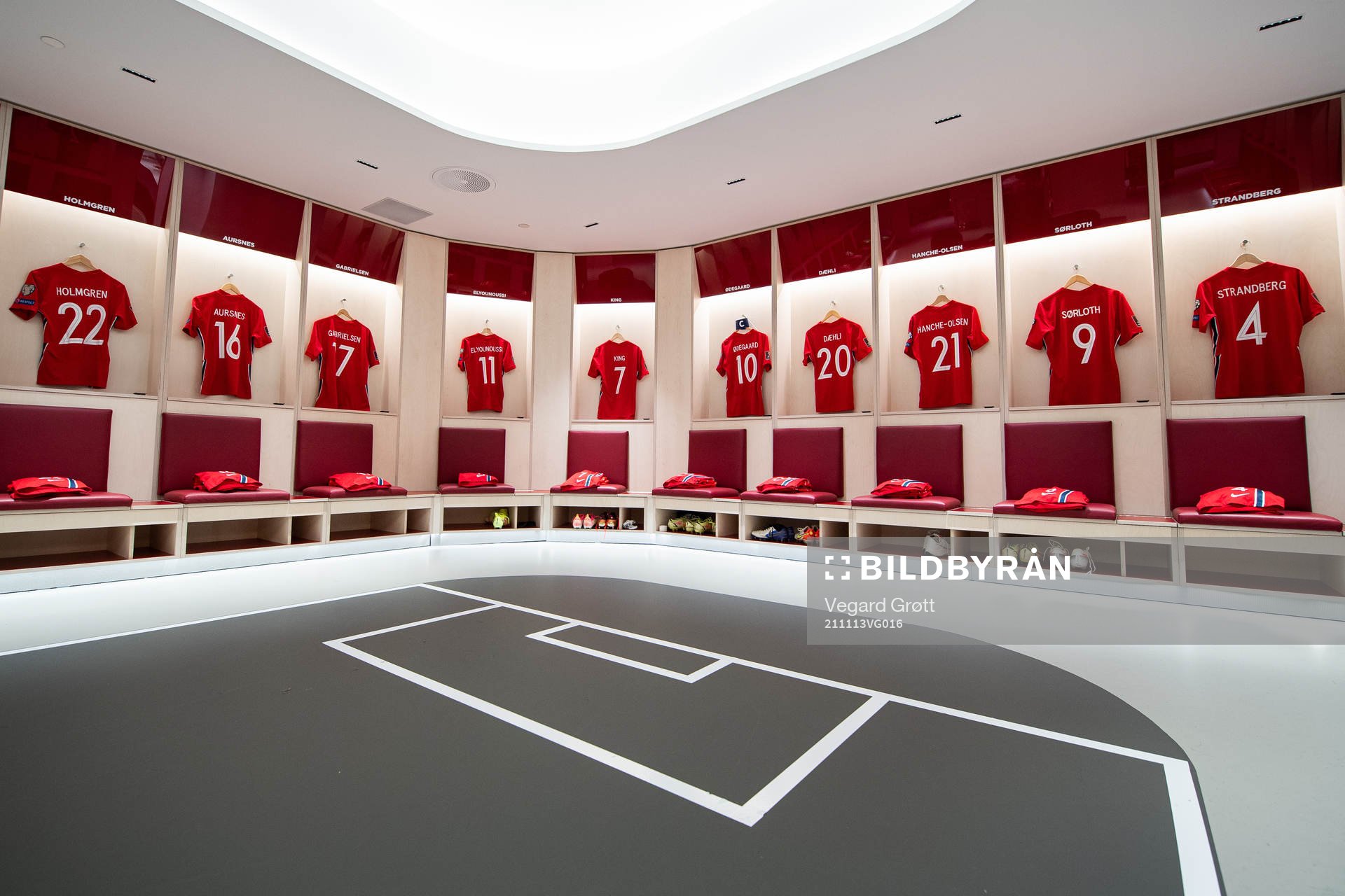 The kits of Marcus Holmgren Pedersen, Fredrik Aursnes,