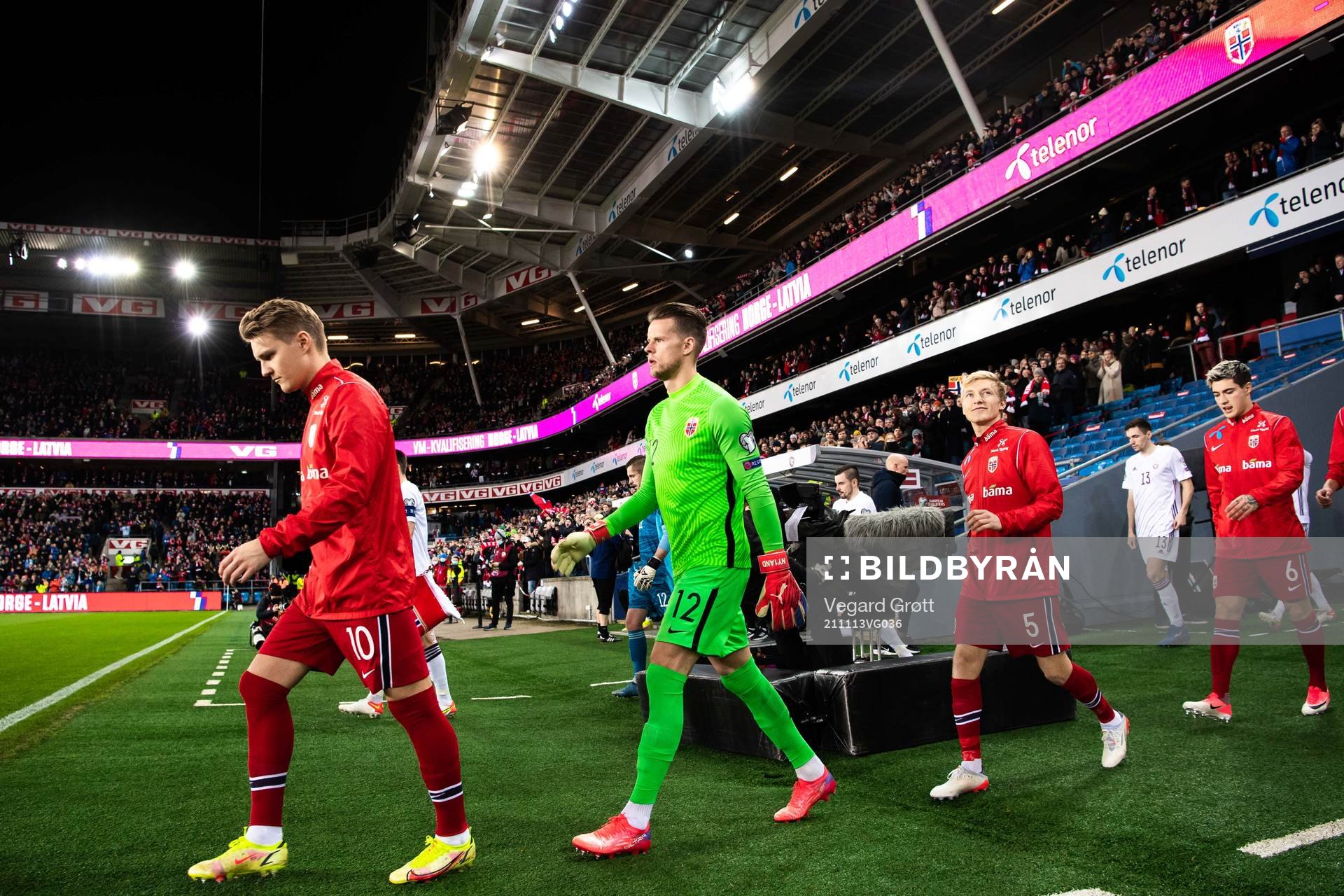 Martin Ødegaard, goalkeeper Ørjan Håskjold Nyland and