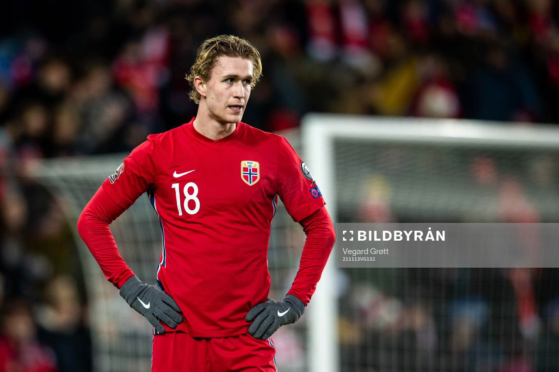 Ola Solbakken of Norway looks dejected