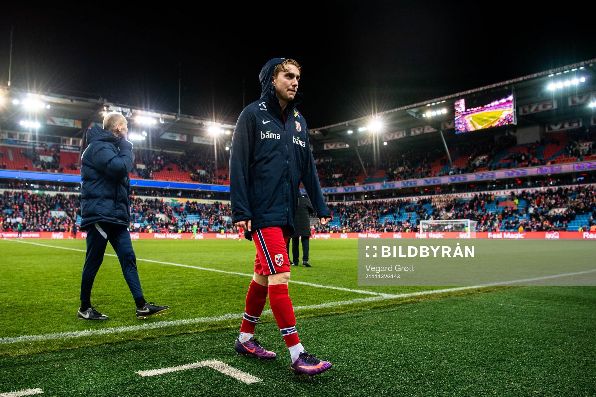 Kristian Thorstvedt of Norway looks dejected