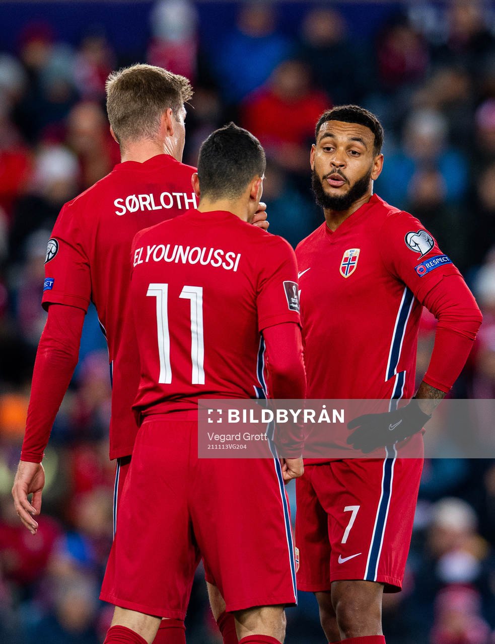 Alexander Sørloth, Mohamed Elyounoussi and Joshua King of