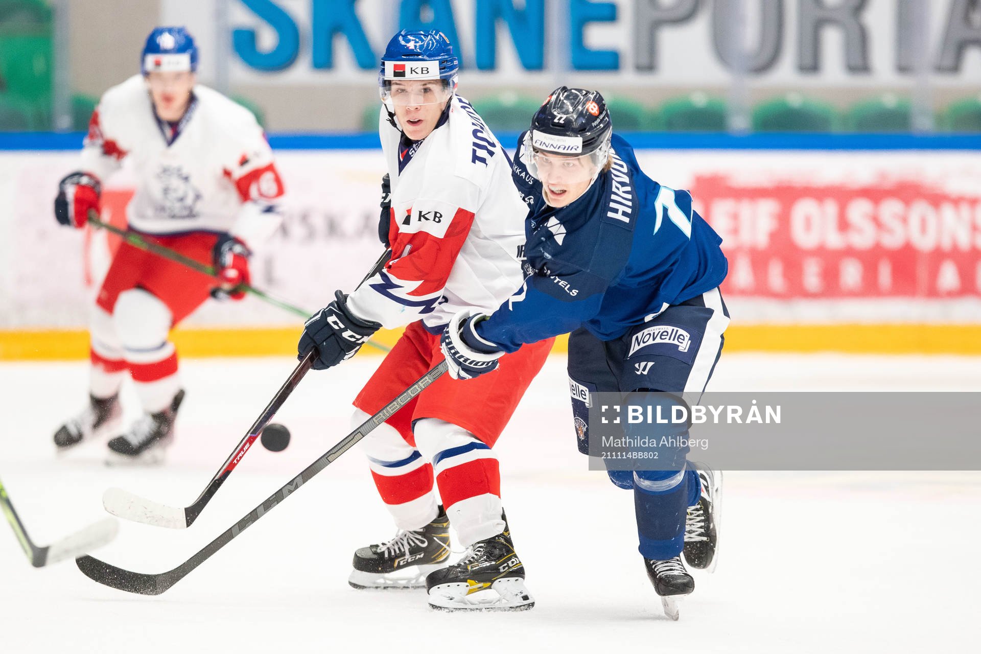 Jiri Tichacek of Czech Republic and Roni Hirovonen of
