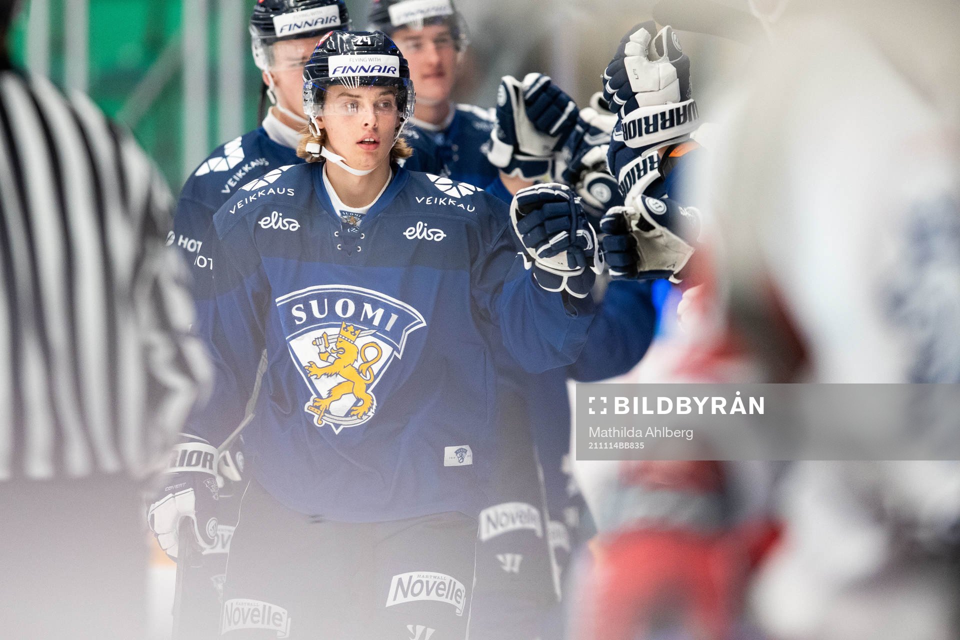 Ville Koivunen of Finland celebrates