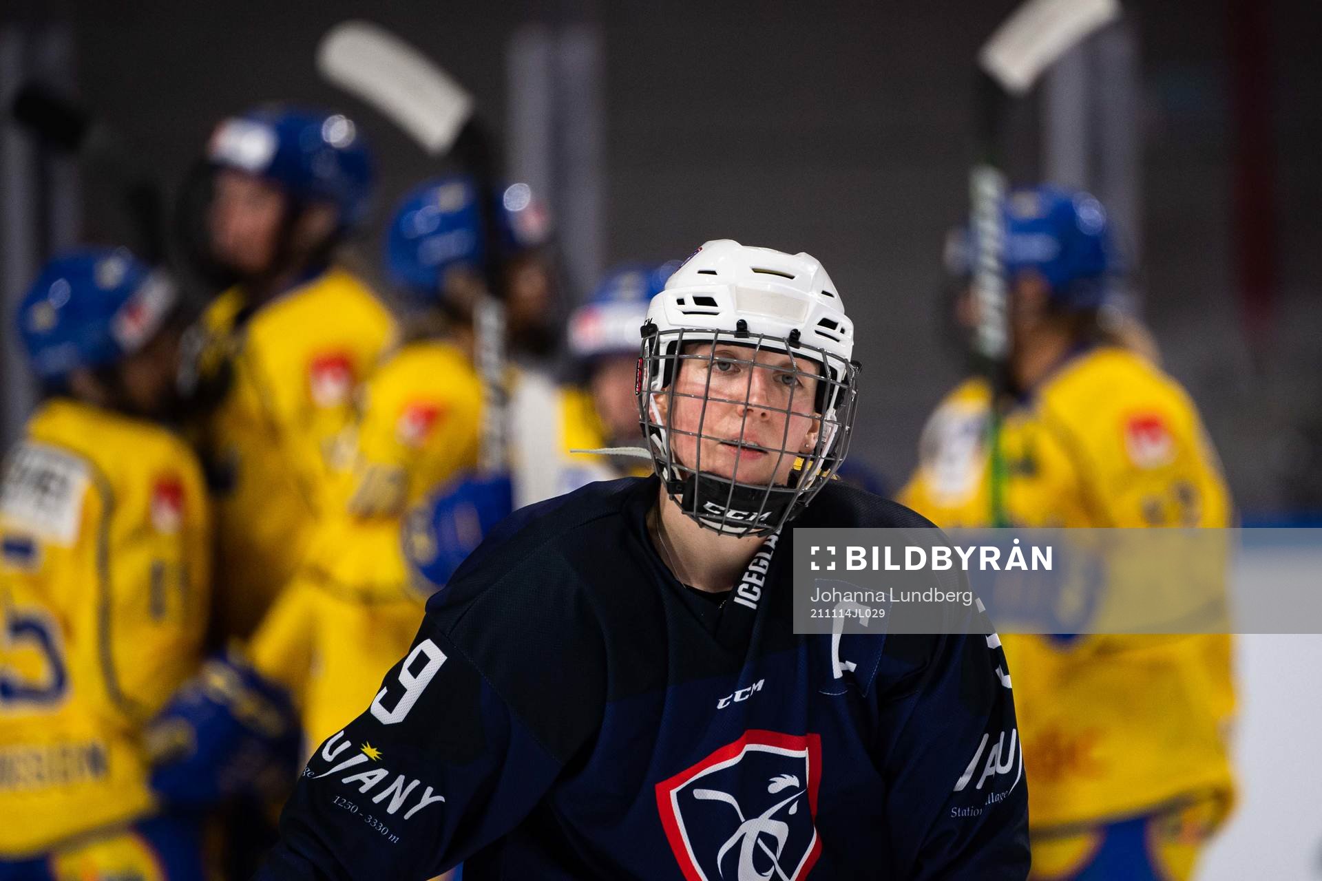 Marion Allemoz of France looks dejected