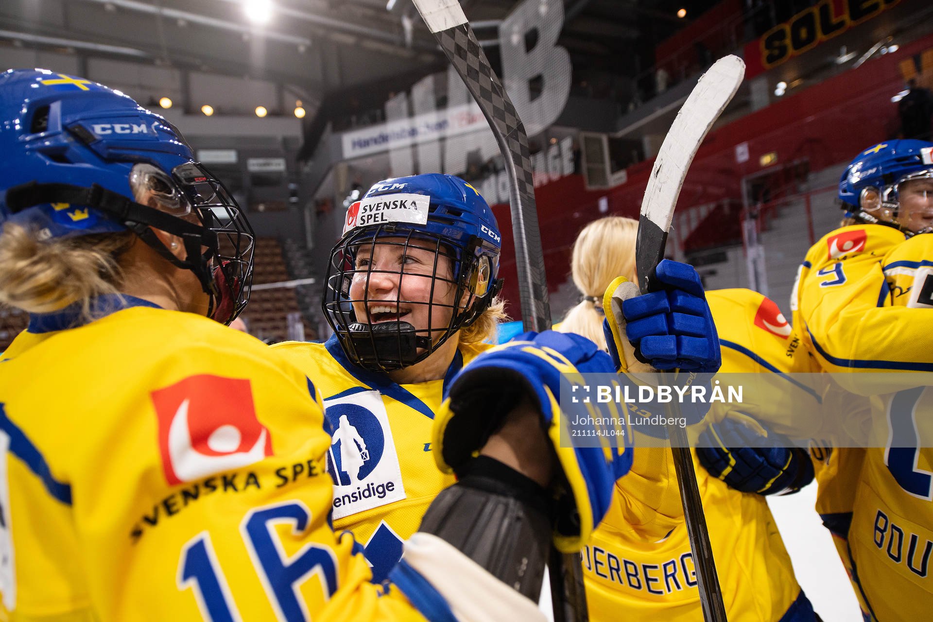 Lina Ljungblom of Sweden celebrates