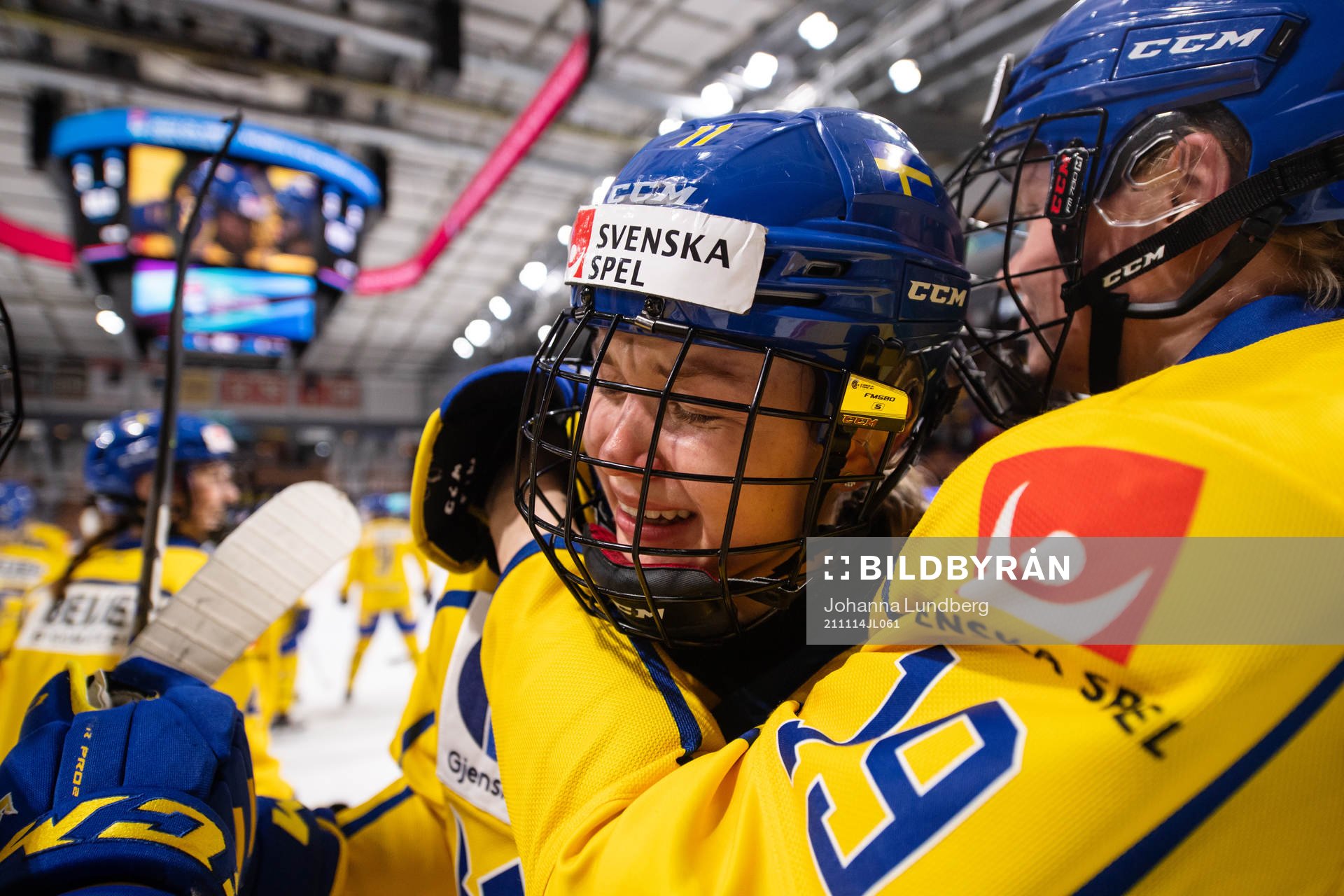 Josefin Bouveng of Sweden celebrates
