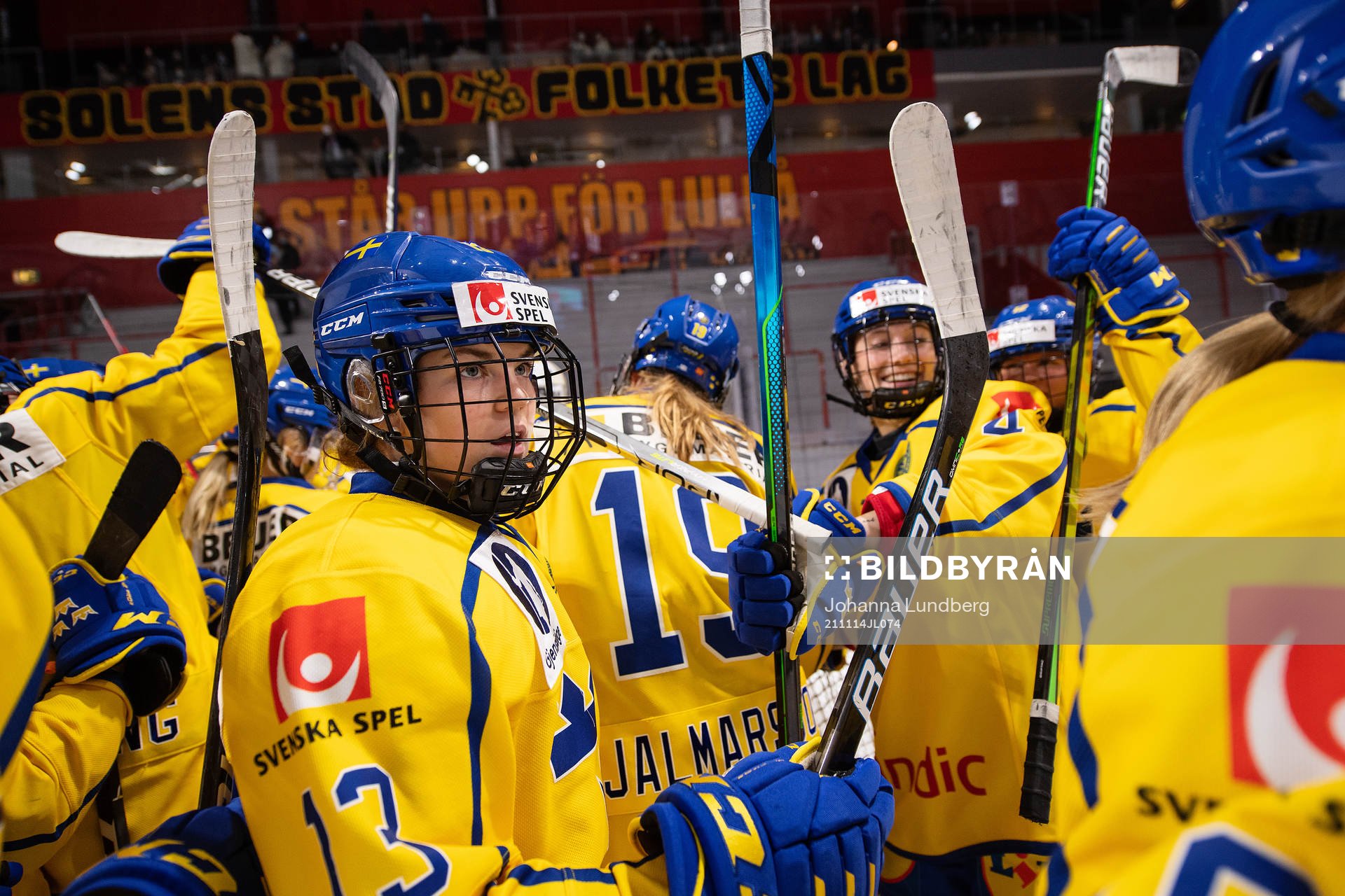 Emma Muren of Sweden celebrates