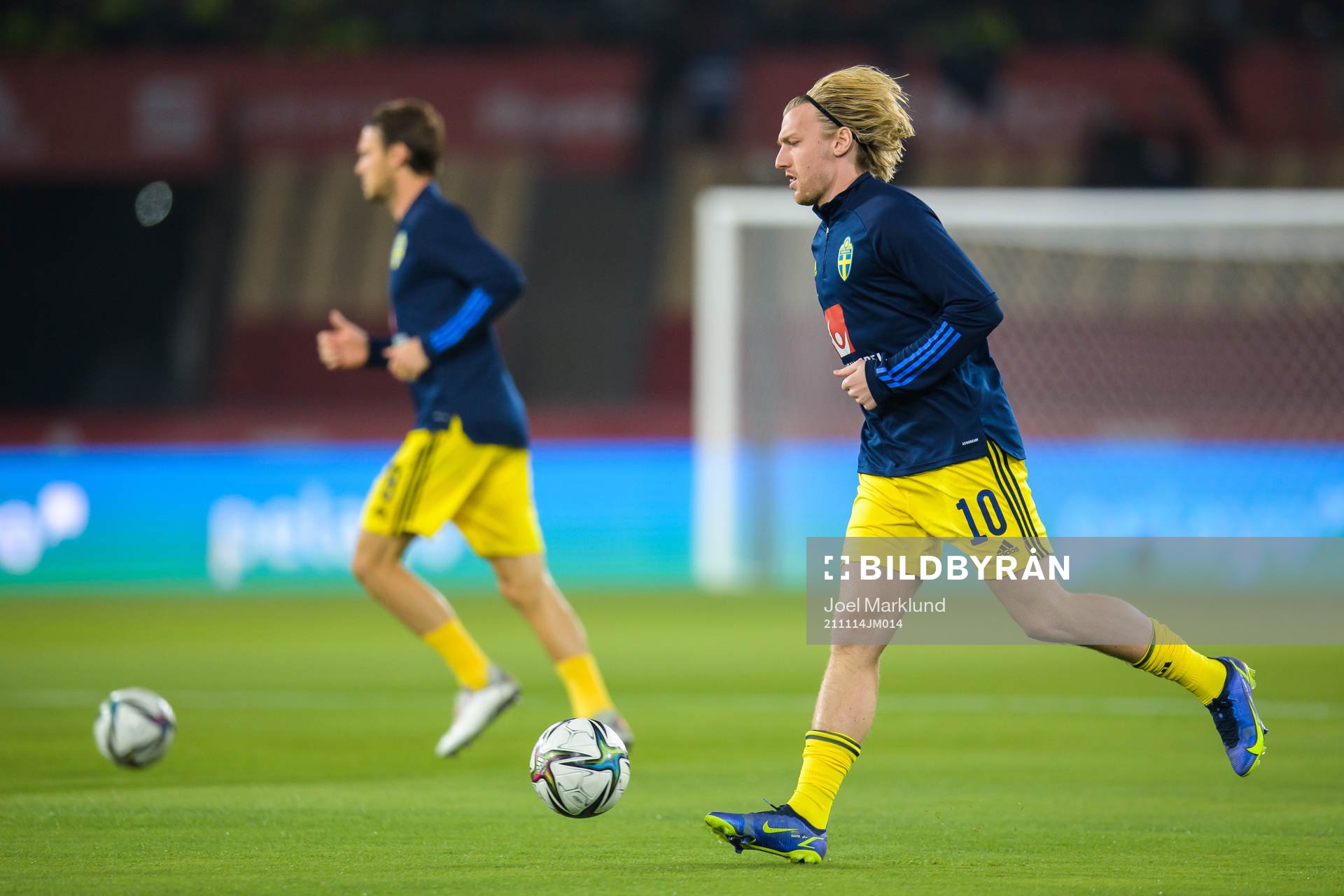 Emil Forsberg of Sweden at warm-up
