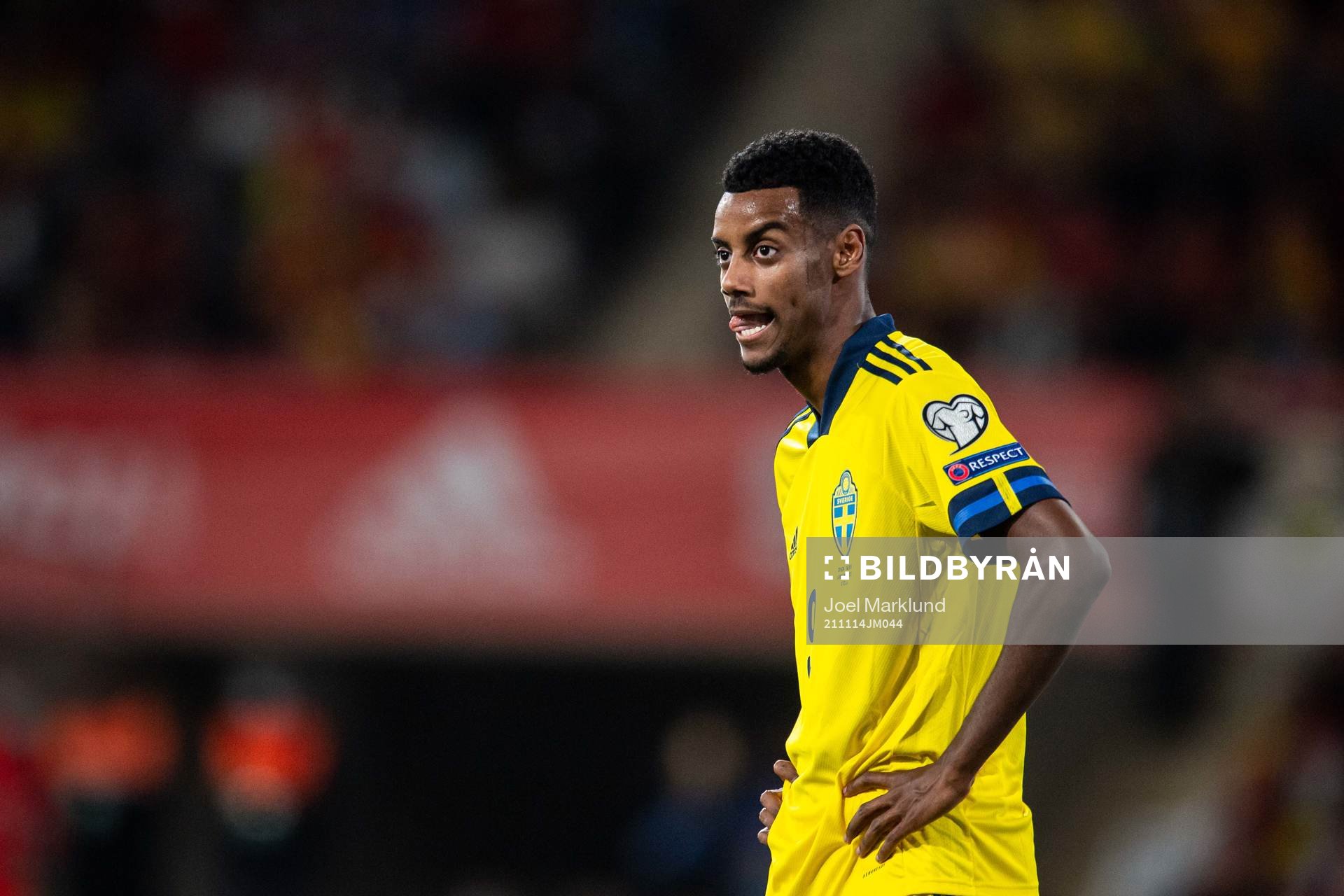 Alexander Isak of Sweden looks dejected