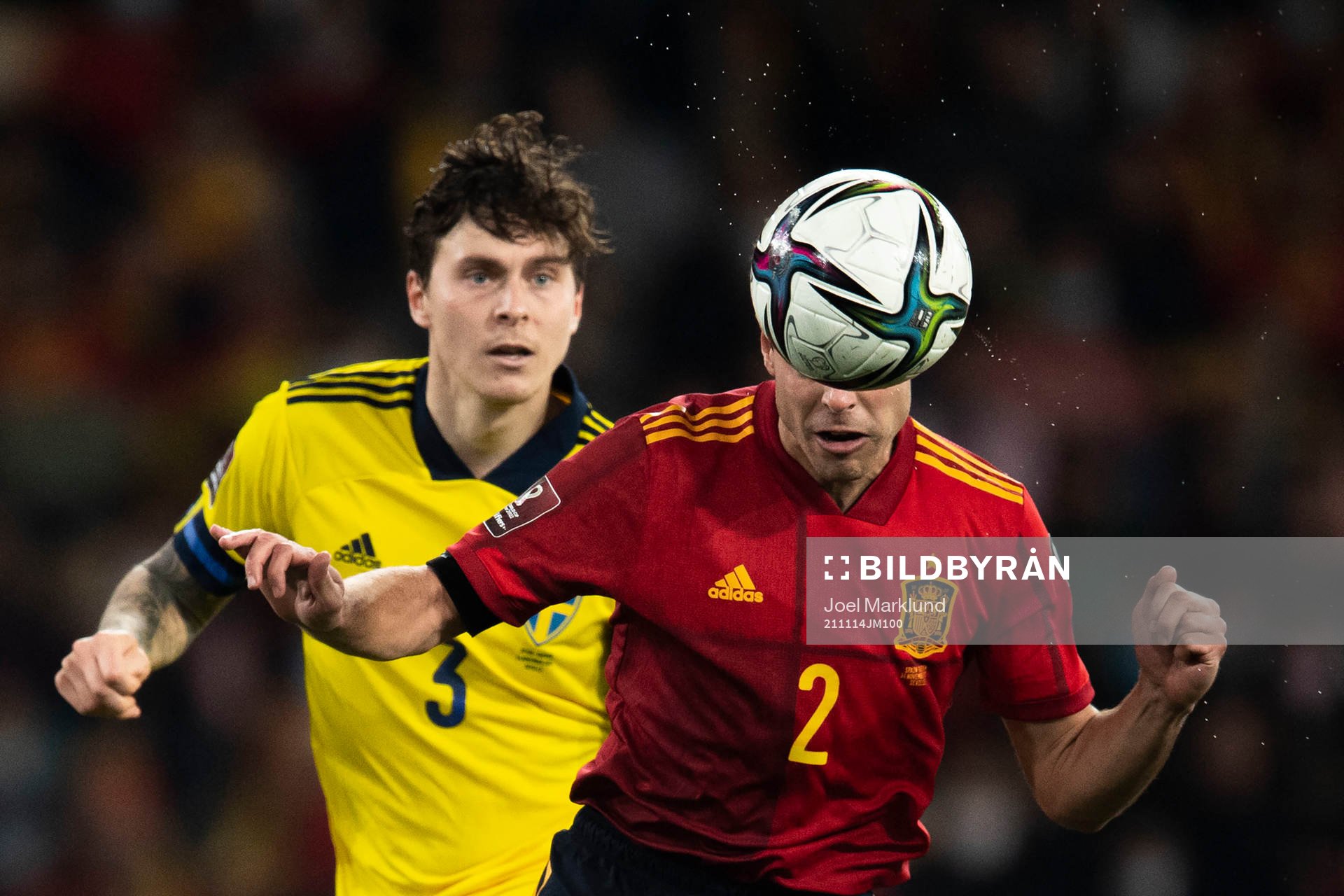 Victor Nilsson Lindelöf of Sweden and Cesar Azpilicueta of