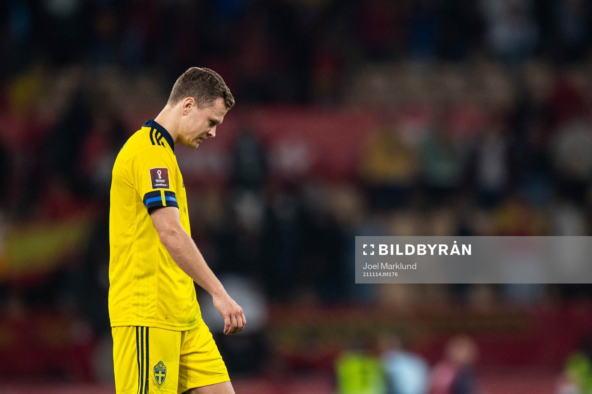 Viktor Claesson of Sweden looks dejected