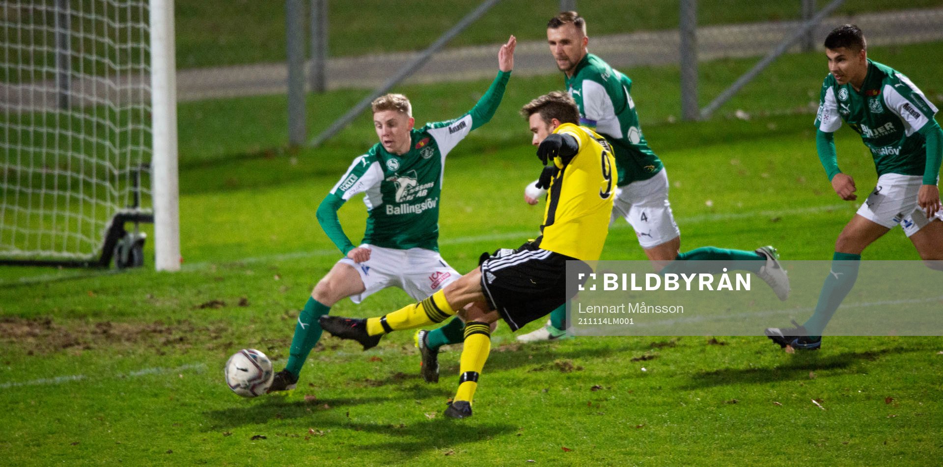 IFK Hässleholm Max Sandberg nära göra mål  i matchen i