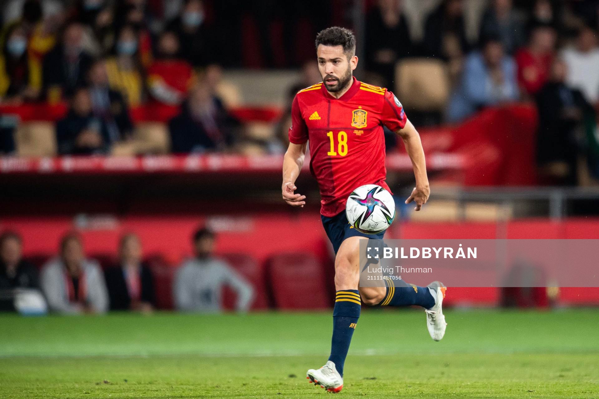 Jordi Alba of Spain