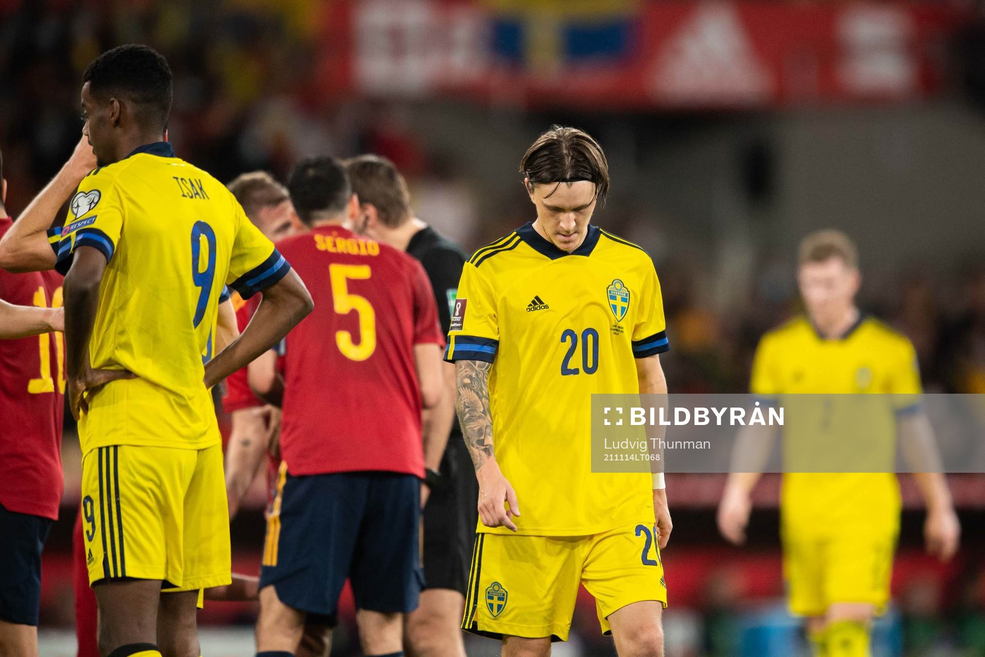 Kristoffer Olsson of Sweden looks dejected