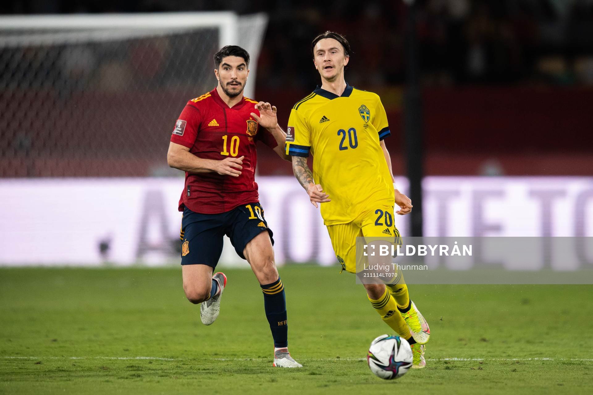 Carlos Soler of Spain and Kristoffer Olsson of Sweden