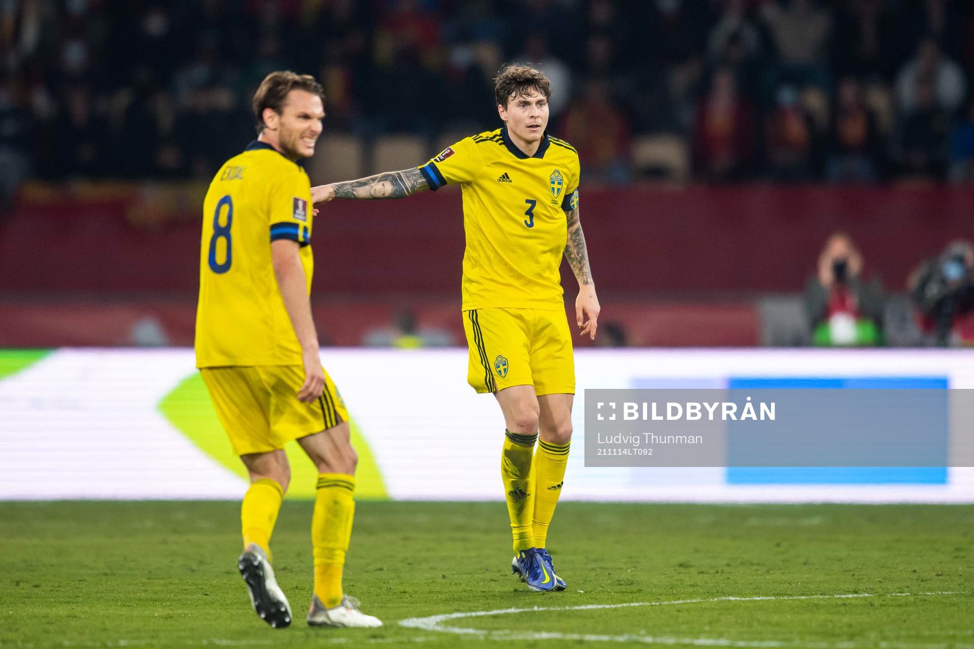 Albin Ekdal and Victor Nilsson Lindelöf of Sweden