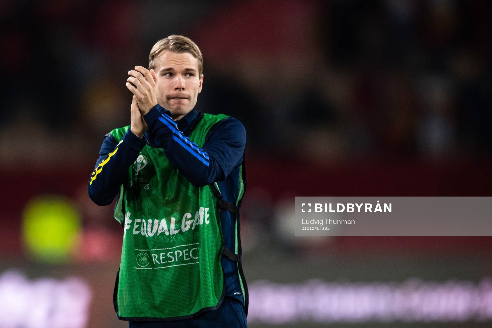 Oscar Lewicki of Sweden looks dejected