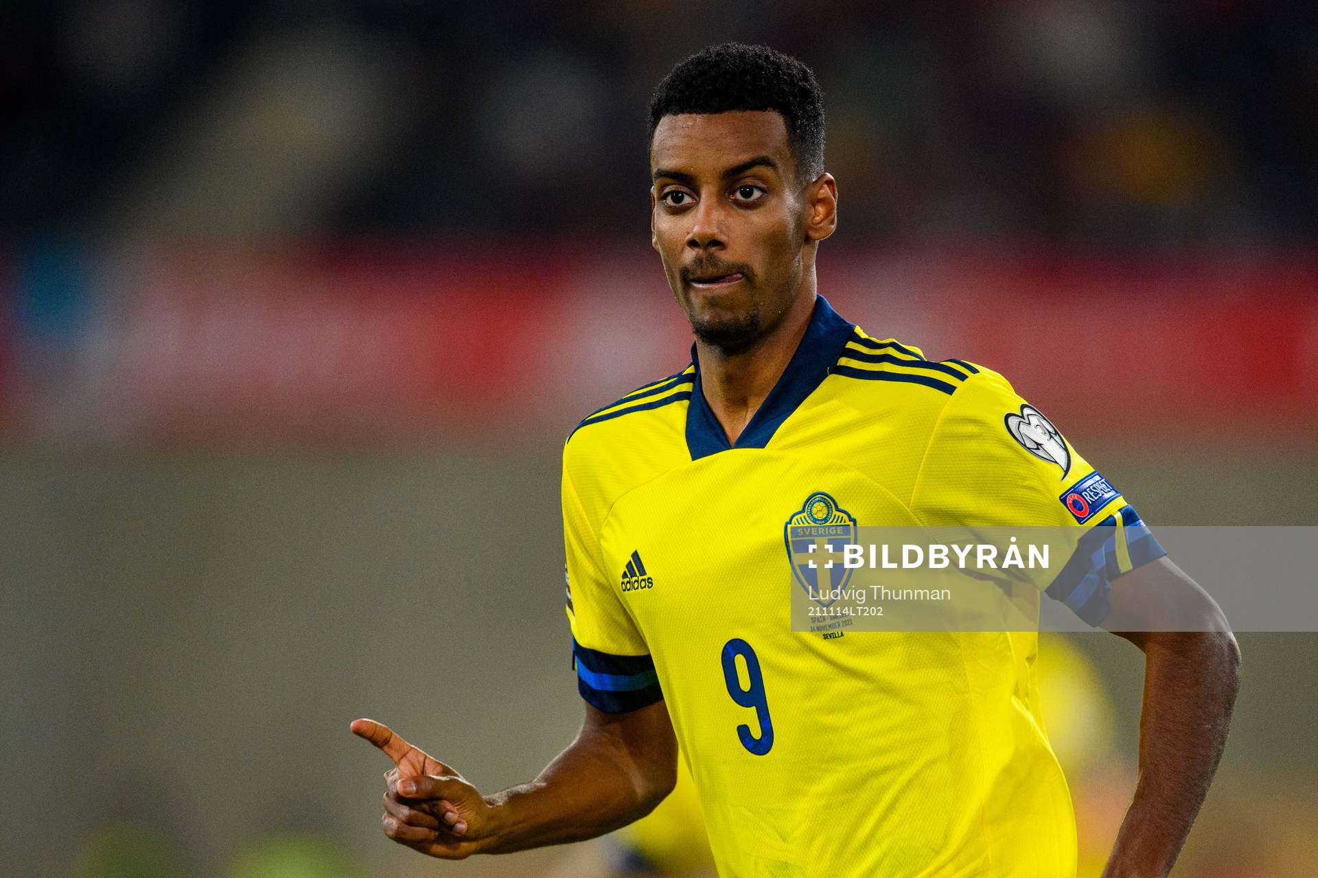 Alexander Isak of Sweden