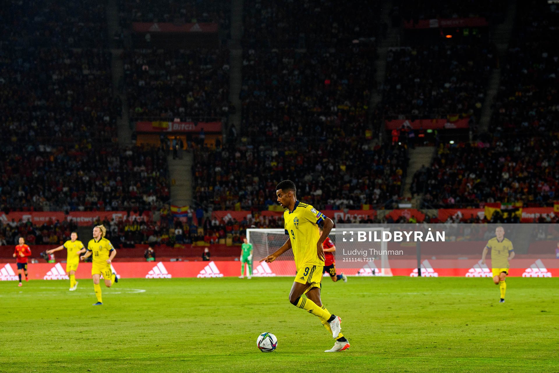 Alexander Isak of Sweden