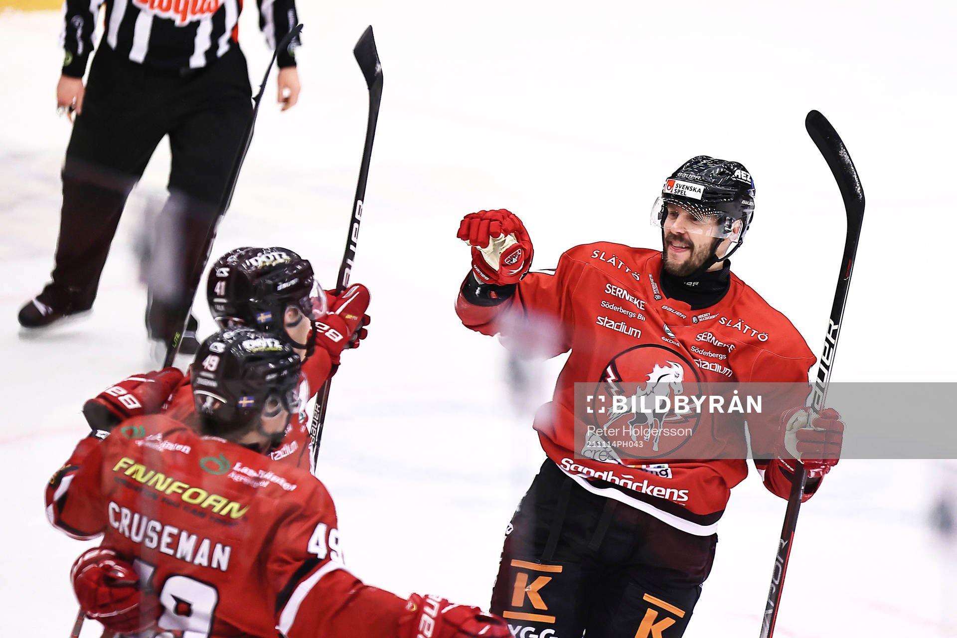 Vita Hästens Marcus Eriksson jublar