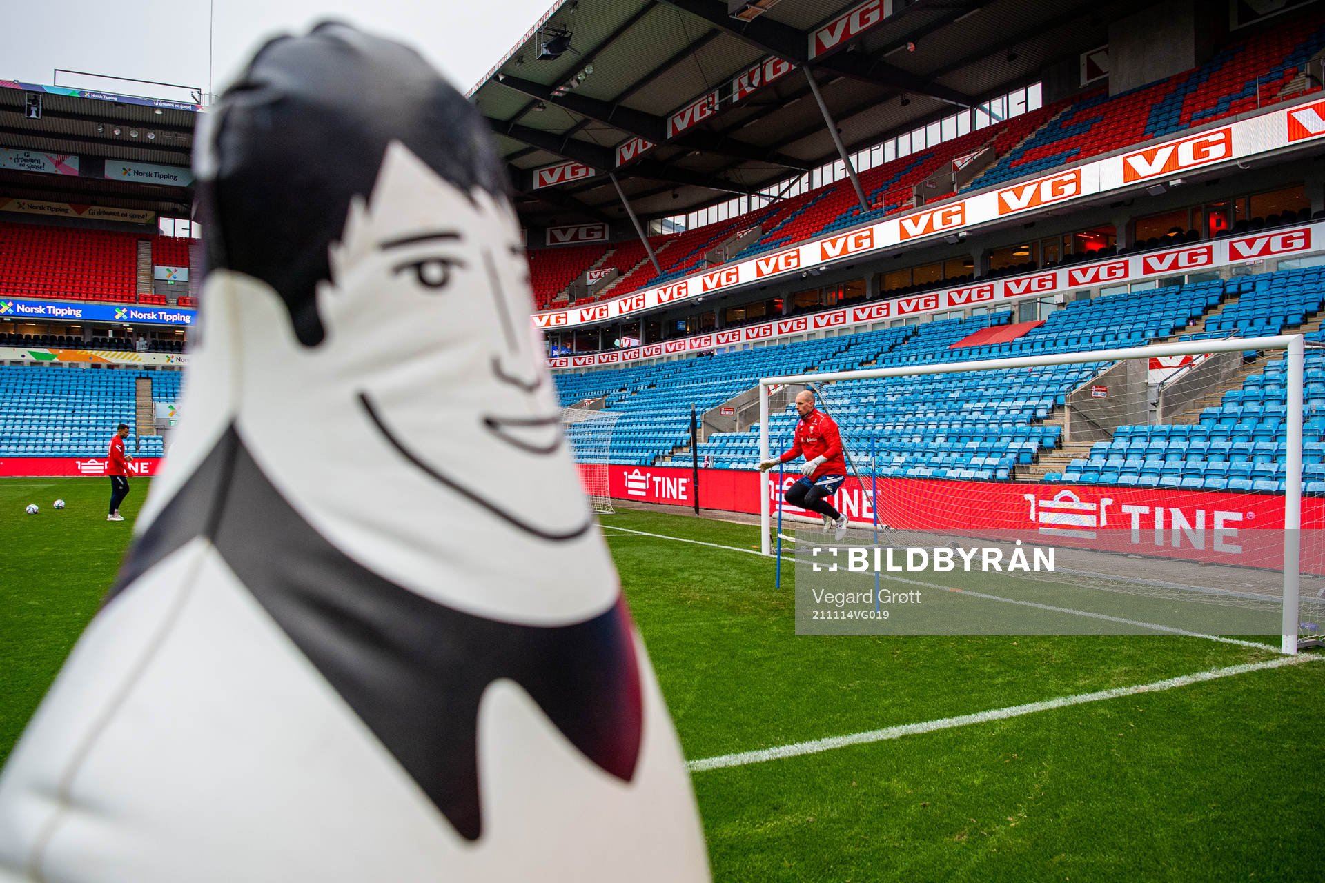 Goalkeeper André Hansen of the Norwegian national football