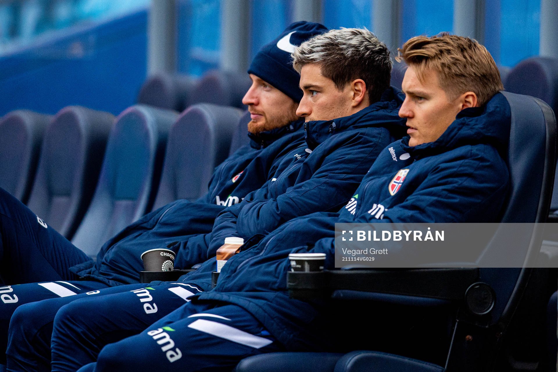 Stefan Strandberg, Mathias Normann and Martin Ødegaard of