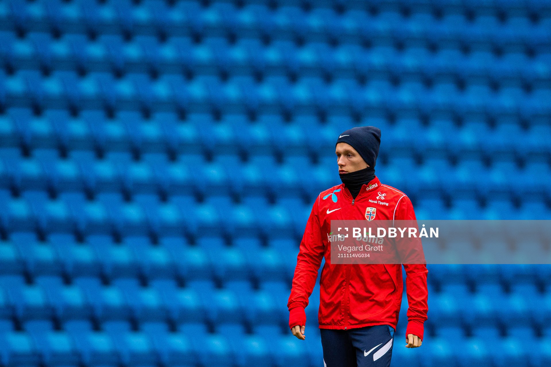 Marcus Holmgren Pedersen of the Norwegian national football