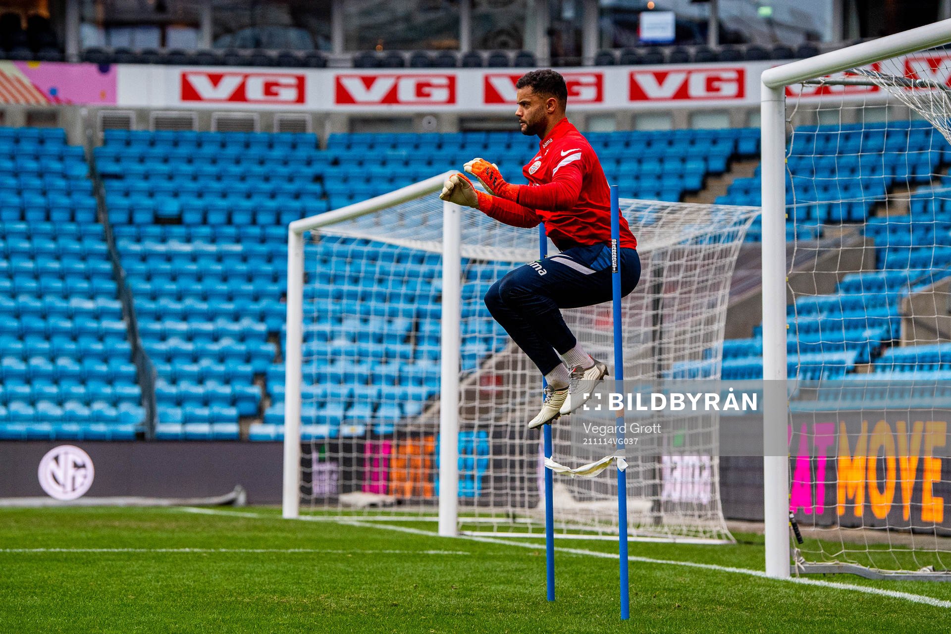 Goalkeeper Sten Grytebust of the Norwegian national