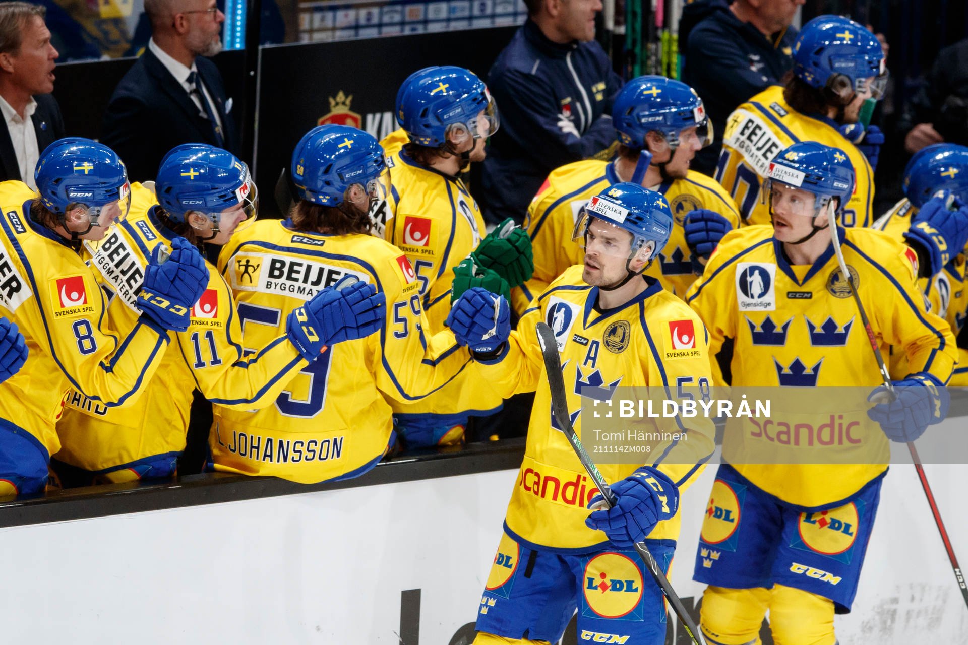 Anton Lander and Carl Klingberg of Sweden
