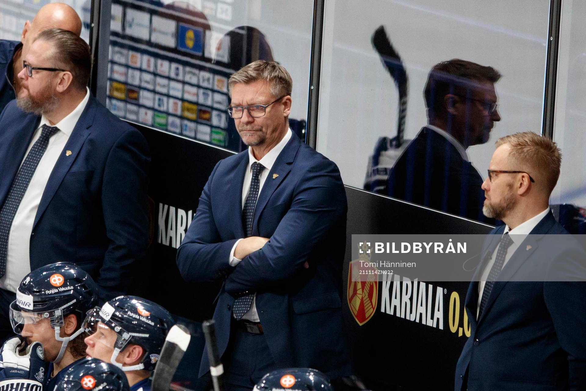 Goalie Coach Kari Lehtonen, Head coach Jukka Jalonen and