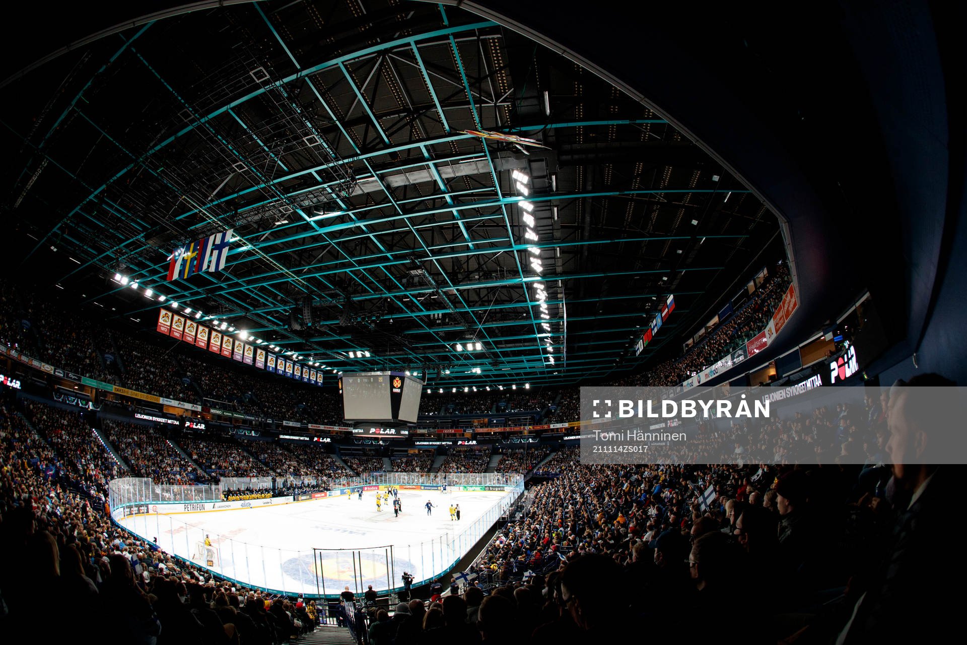 General view over the Karjala Tournament  match between