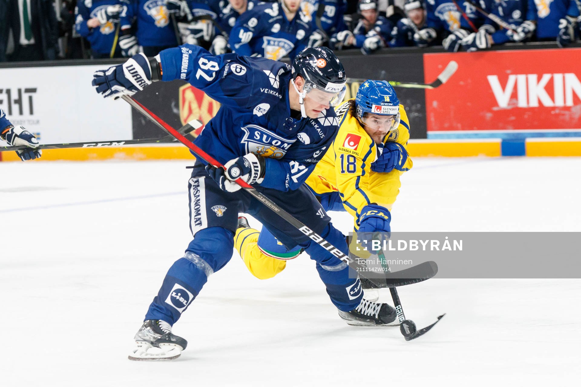 Harri Pesonen of Finland and Dennis Everberg of Sweden