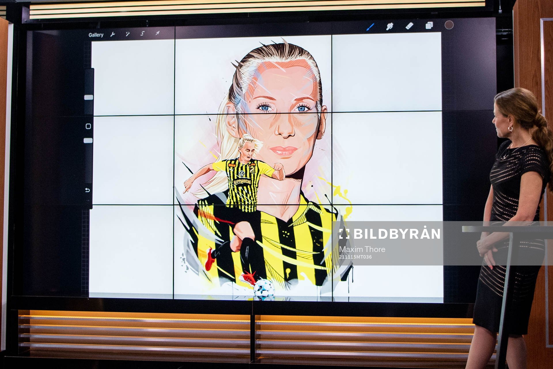 Stina Blackstenius, BK Häcken, tilldelas priset Årets MVP