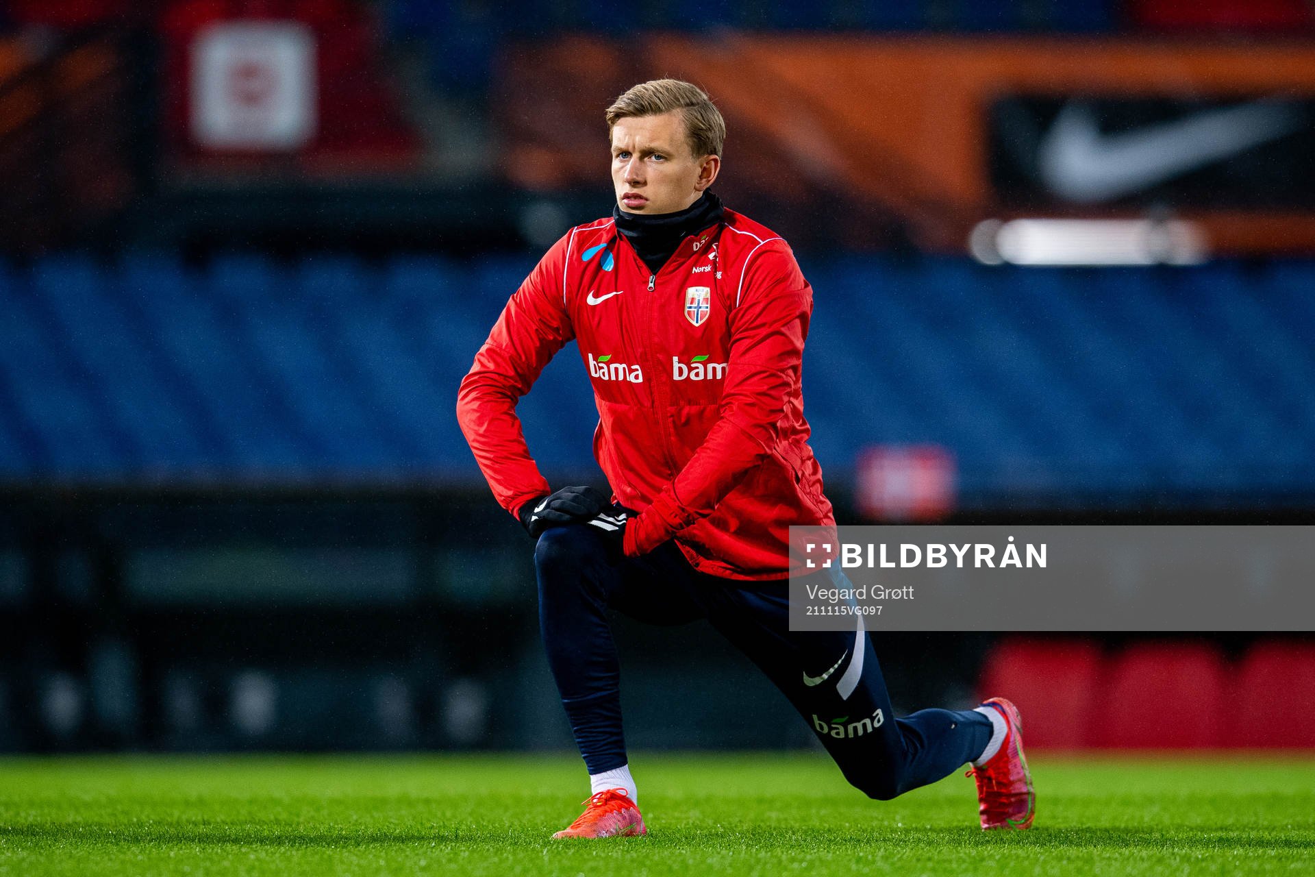 Marcus Holmgren Pedersen of the Norwegian national football