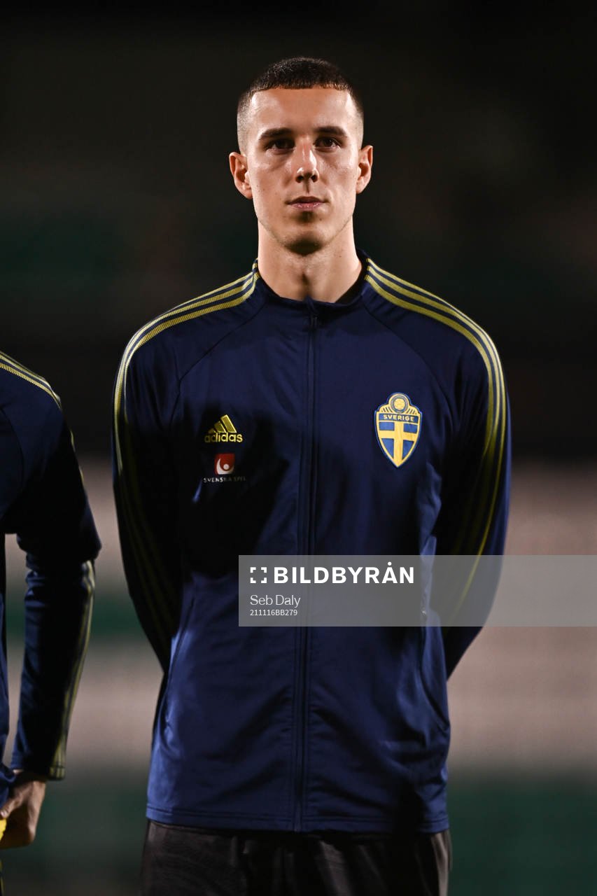 Goalkeeper Samuel Brolin of Sweden