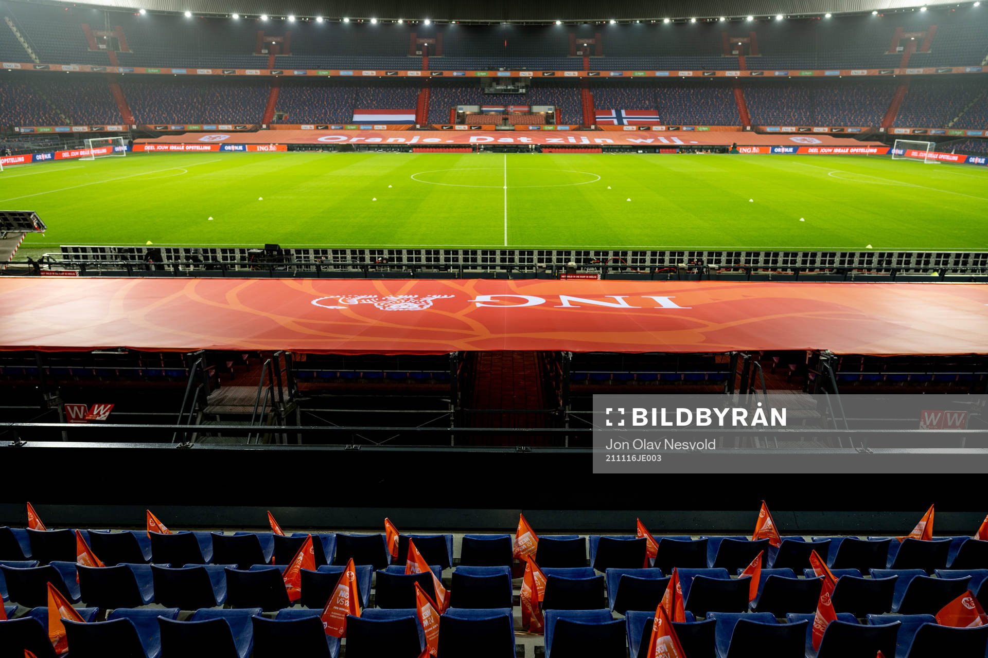 General interior view of Stadion Feijenoord