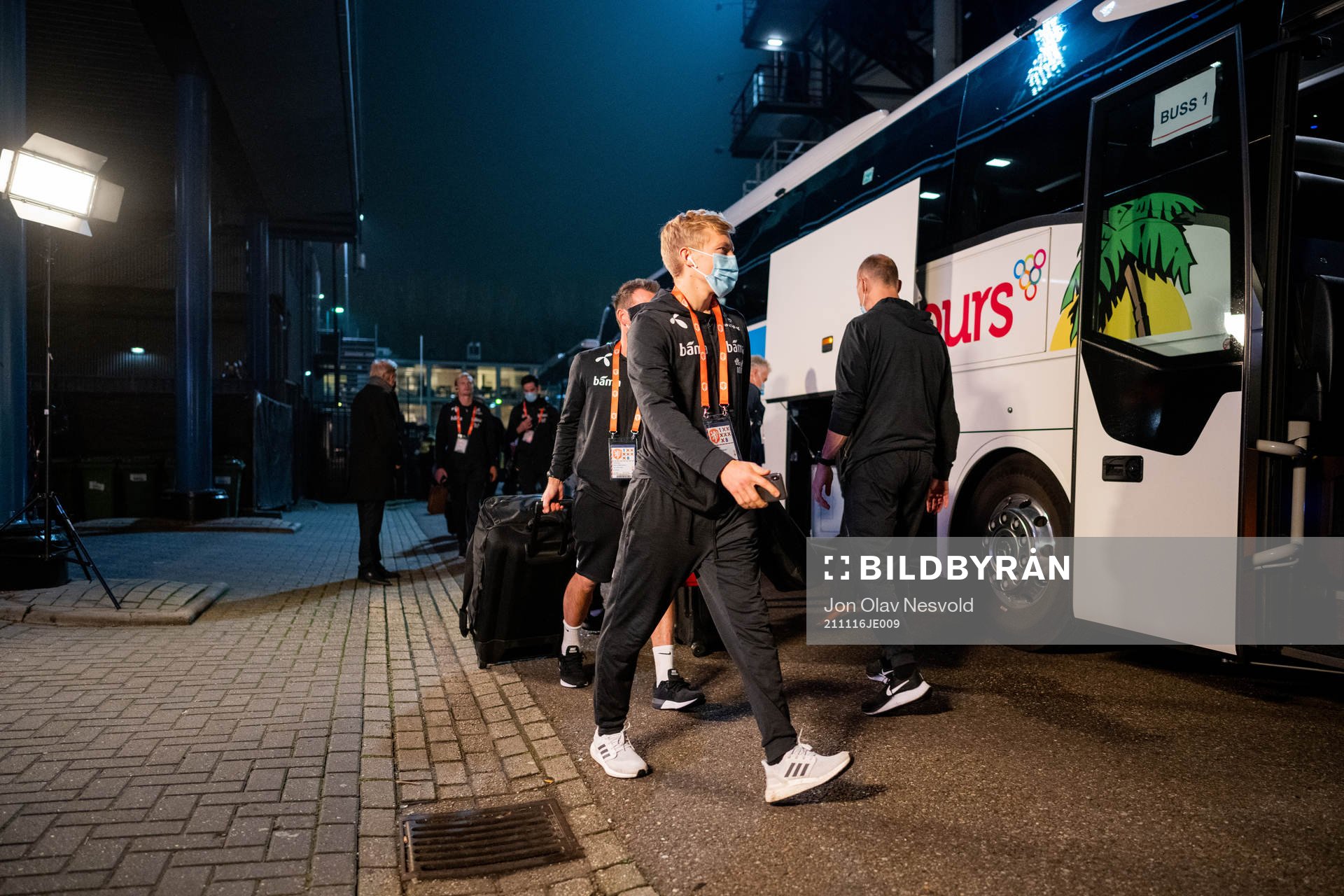 Birger Meling of Norway arrives
