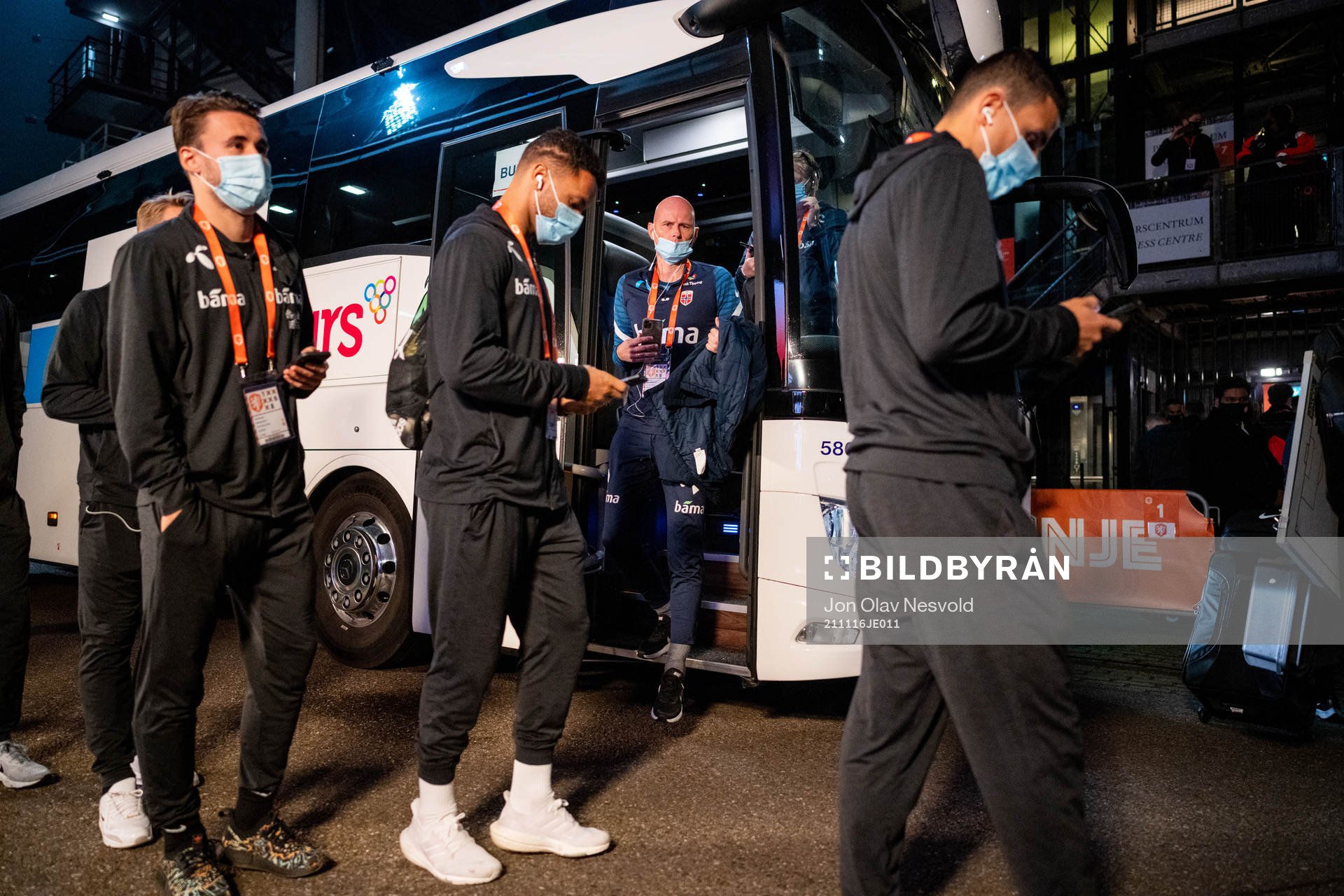 Ståle Solbakken, head coach of Norway, arrives