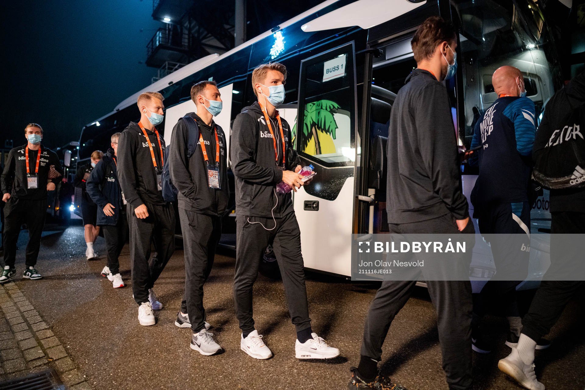 Martin Ødegaard of Norway arrives