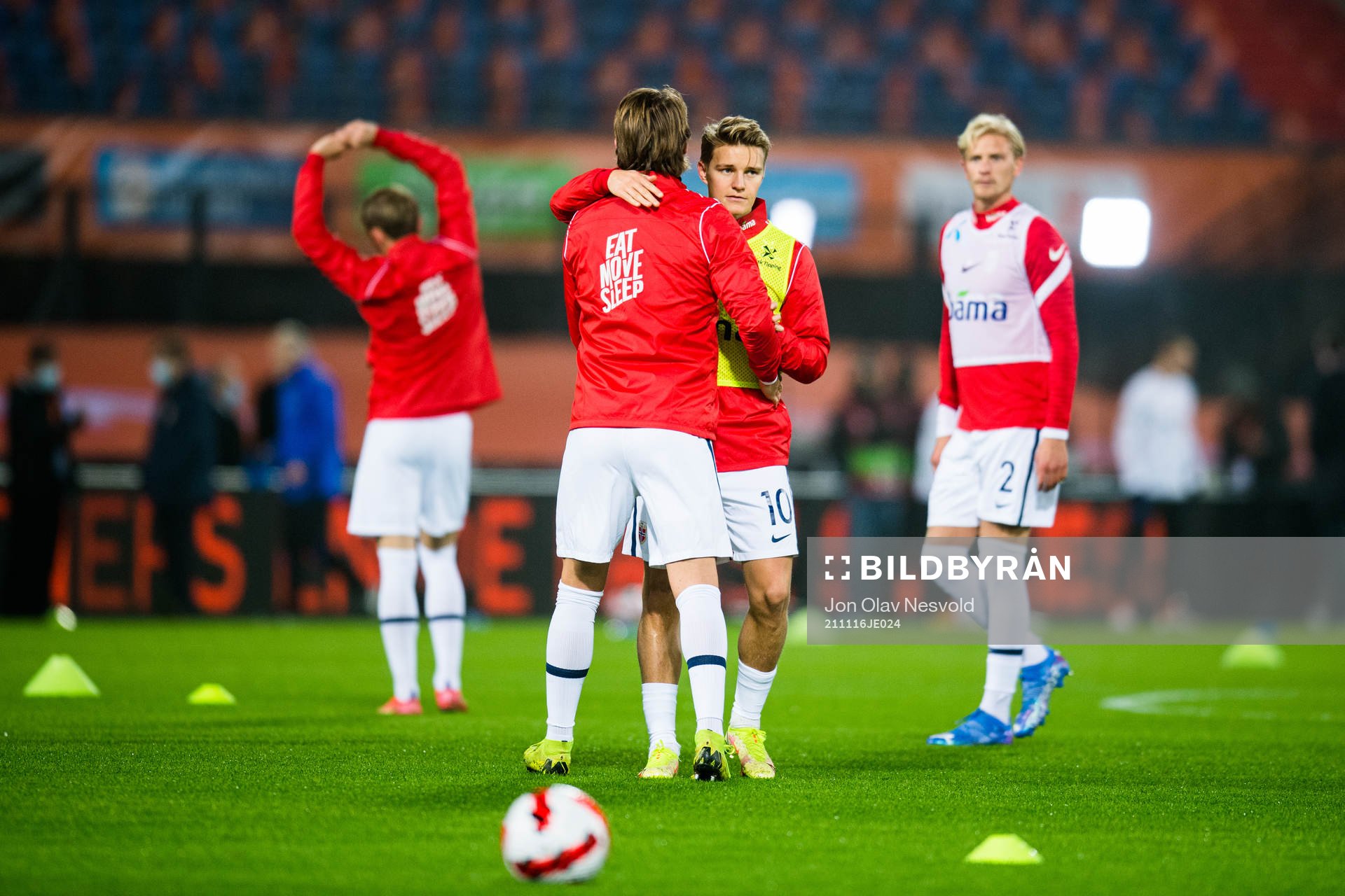 Martin Ødegaard and Stefan Strandberg of Norway