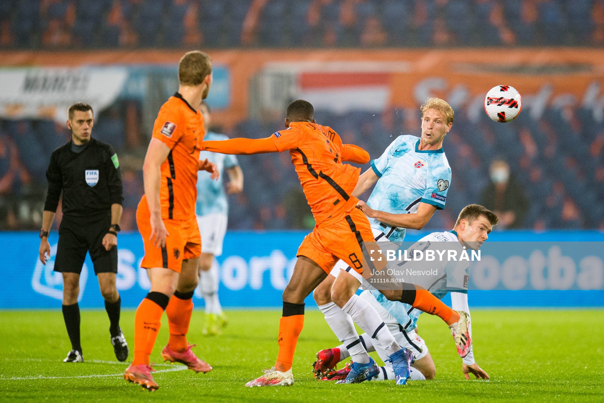 Morten Thorsby and Alexander Sørloth of Norway in action